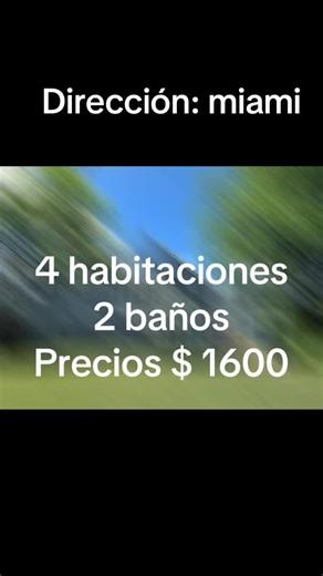Casa en renta; 4 Habitacines 2 Baños 1: Sala 1: cosina 1: parqueo privados Incluidos en él servicios: Agua Calefacción Lavadero privado Basura Aire Presio;$1,600 Para más información;WhatsApp; https://wa.me/3475865131. #viral #viralvideo #miami #propiedades #real