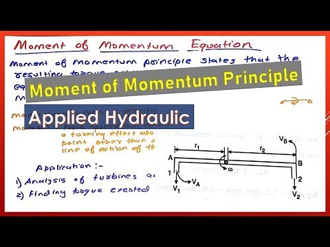 Moment of Momentum Equation | Applied Hydraulics