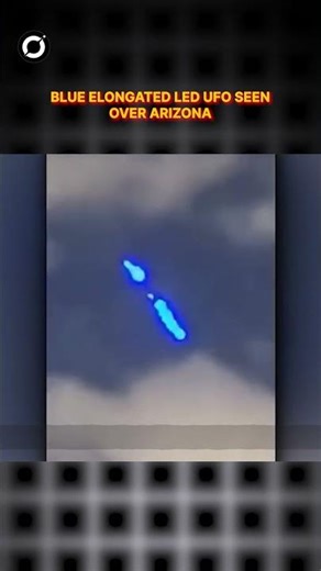 Blue Elongated LED UFO Caught On Camera over Arizona #trending #alien #shorts