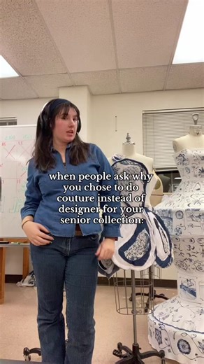 Handsewing and Painting for a Couture Senior Collection