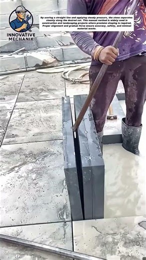 How to Split Stone Blocks with a Chisel – Traditional Masonry Technique