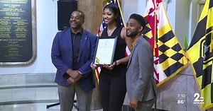 Angel Reese receives key to Baltimore City