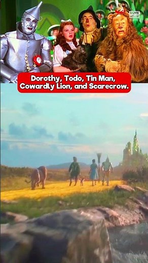 Dorothy, Todo, Tin Man, Cowardly Lion, and Scarecrow from The Wizard of Oz in Wicked