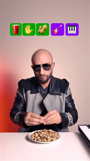 Making a Song with Peanuts and Cup - Shape Of You 🎸