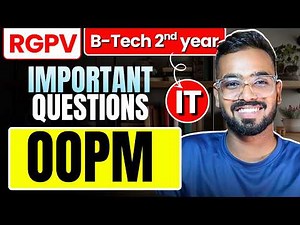 OOPM Most Important Topics | RGPV B.Tech IT 3rd Sem 2nd Year