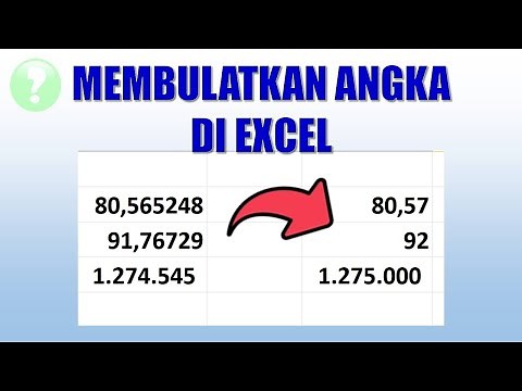 Cara Membulatkan Angka di Excel
