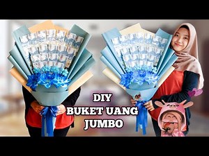 DIY BUKET BUNGA UANG JUMBO | Tutorial