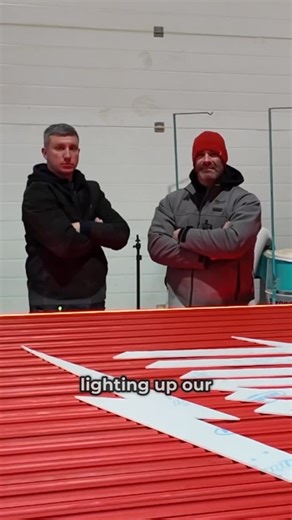 Simon Bowler on Instagram: "Today I was an electrician guided by none other than @rdaviselectrical the reality was that I stayed out of his way whilst he worked his magic using continuous light LED strips from Aurora to light up our MASSIVE Milwaukee sign…. Which is on its way to Rome! #ledlight #lighting #electrician #electrical #milwaukee"