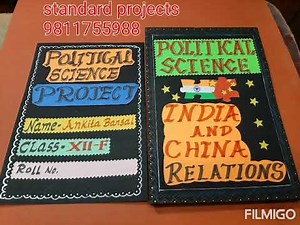 india china relations project #indiachina #indiachinarelations #politicalscienceproject Class 12th