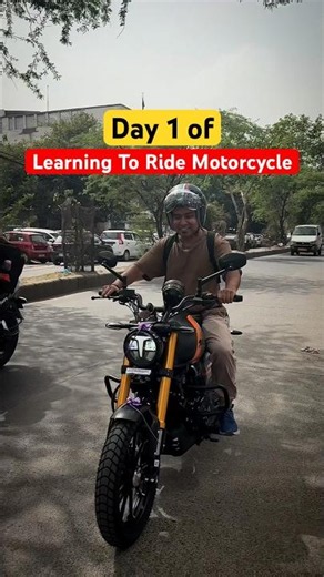Day 1 Learning To Ride Motorcycle