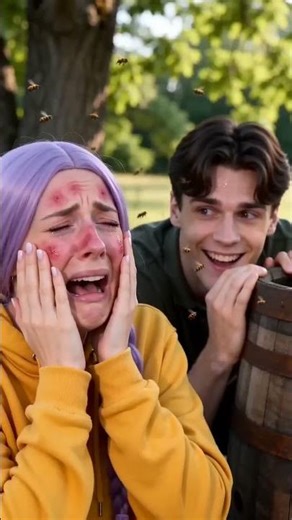 Who Messed Up My Face?! The Epic Fail of the Barrel Prank #kpop #rumi #jinu