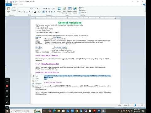 Oracle Tutorial # 9 of 50