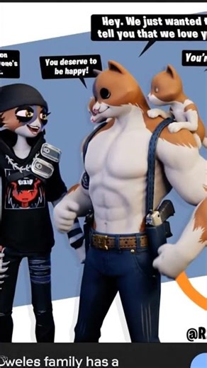 meowscles family Fortnite meowskulls, meowscles,kit 😍🥰 cat girls and boys