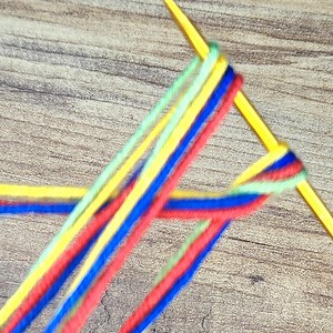 7.6K views · 208 reactions | Wonderful! There is nothing easier. Very, very easy chain knitting pattern with colored threads... | Lady Loves Knitting | Facebook