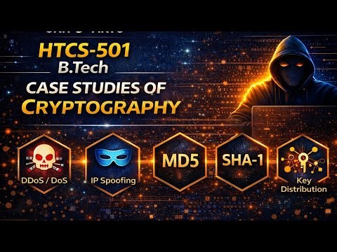 HTCS-501 Unit-3| Data Encryption and Compression |Case Study of Cryptography