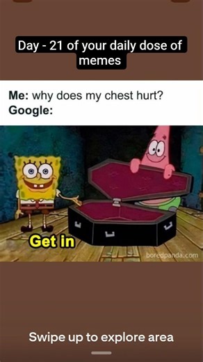 Day - 21 of your daily dose of memes #spongebob #memes #funny #jokes