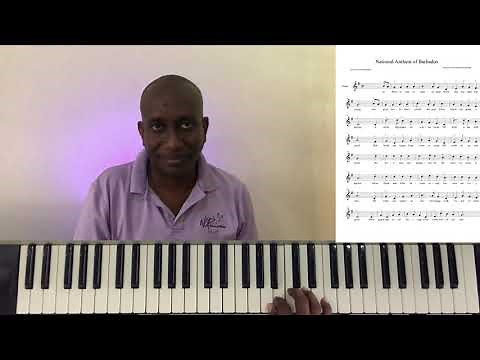 Barbados National Anthem - Tutorial Basic Piano | Notes of Praise