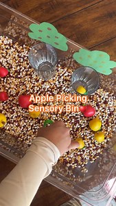 2.6K views · 305 reactions | Apple picking… but make it mini! Your kids will love sorting their apples into the tiny trees… and you’ll love the fine motor, hand-eye coordination, and color matching skills they’re building while they play! #learningresources #kidstoys #educationaltoys #fallactivities | Learning Resources | Facebook