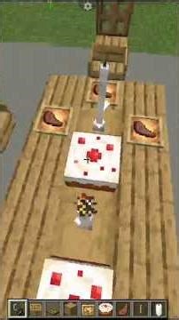 a best dinner table in Minecraft 🥩🍲#shorts#minecraft#trending #mrcrazy#building#truedialogue