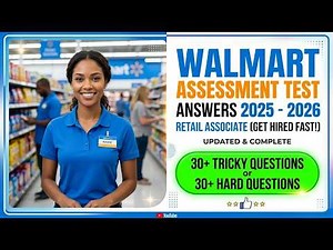 Walmart Assessment Test Answers 2026 Pass The Retail Associate Hiring Exam To Get Hired Fast
