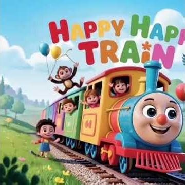 Happy Happy Train 🚂😄 | Funny Cartoon for Kids | Viral Loop Animation 🔁 #shorts #shortsfeed #viral