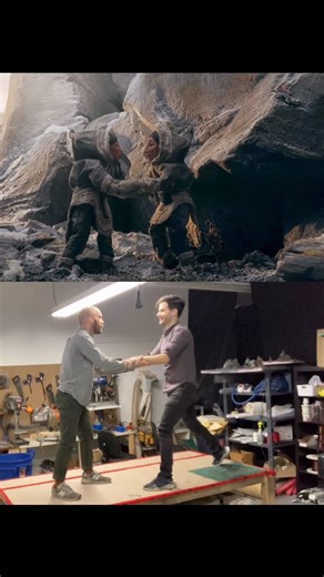 Colin Lepper on Instagram: "Another scene I animated for “Gnawer of Rocks”, keep your eye on that HOLE 👀🤚!! Produced @stopmotiondept for @taqqutproductions, with more incredible music and sound by @beatricedeerband and @rauchdidit. Lav assistance from our DP @derushie I don’t always use like using live action reference, but for very physical actions it’s certainly helpful. You can see a little tweak I made by having the girl take a small step back once the sisters settle, this was done on the