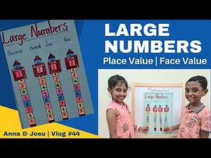 Class 3 Mathematics Activity | Large Numbers | Place Value & Face Value Chart | Std 3 Maths Project
