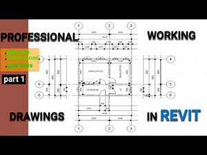 working drawings in Revit, part 1 floor plan