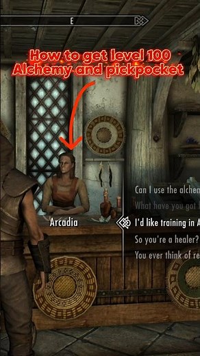 How to level 100 Alchemy and Pickpocket FAST Skyrim