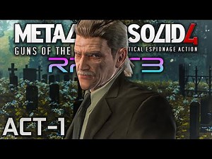 MGS4 Enhanced | RPCS3 - Act 1 (HD/60FPS/Re-Colored) | No Commentary