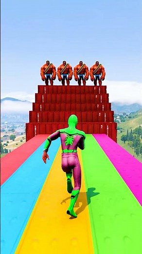 GTA 5 Epic Water Ragdolls | Spider-Man Jumps / Fails ep.17897 #shorts