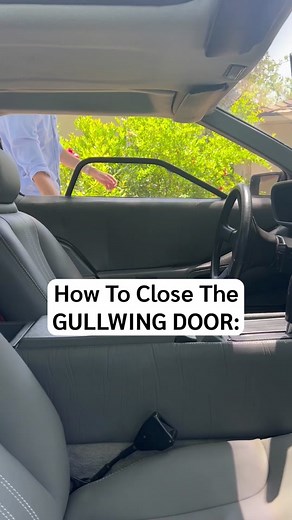 How to close the gullwing doors properly on a #delorean #backtothefuture #80s #dougdemuro #jaylenosgarage