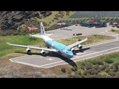 Unbelievable Moment ANA Air Boeing 747 Takes Off from Saba’s Short Runway