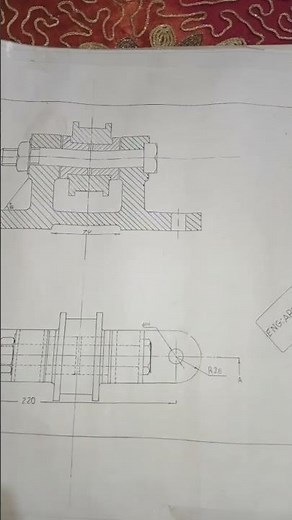 #drawing #رسم #engineering #engineering_drawing رسم هندسي ميكانيكى 8