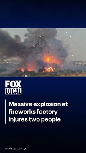 Watch: Dramatic video shows massive explosion at fireworks factory