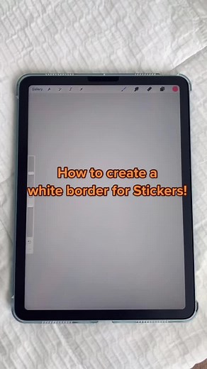 Creating White Borders for Stickers in Procreate