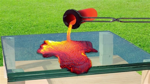 Experiment: LAVA vs BULLETPROOF GLASS