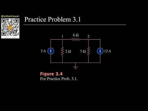 Practice Problem 3.1 - Fundamental of Electric Circuits (Sadiku) 5th Ed [English - Dark Mode]