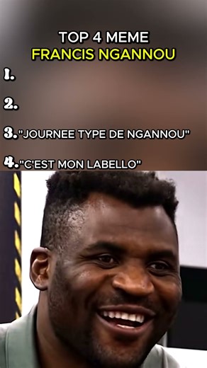 Top 4 Meme Francis Ngannou #youtubeshorts #humour #drole