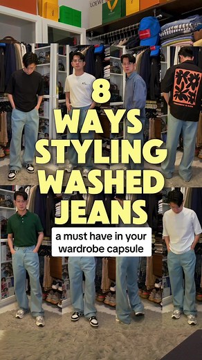 8 Ways to Style Washed Colored Pants | Baggy Jeans Fashion Tips