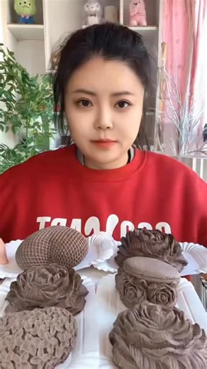 Chocolate 🍫 Cherry 🍒 Fill Mini Mousse Cakes #asmr #mukbang #lovemukkwaii #cakesofinstagram #lovesmukkwaii #foodporn #asmrvideo #mochi #mukbangasmr #cakestagram #cakes #cake #reel #reels #facebook #asmrfood | Lovely Satisfying