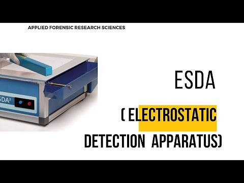 ESDA ( ELECTROSTATIC DETECTION APPARATUS) #forensicscience #afrs