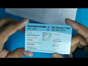 Atal Pension Yojana Physical Pran Card | APY Plastic Pran Card Review