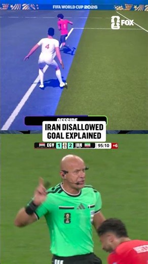 A closer look at the Iran goal that was called offside after VAR review