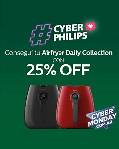 32K views · 48 reactions | Lográ un hogar feliz.  Prepará deliciosas recetas para compartir en familia con la Airfryer Daily Collection. Conseguí ahora la tuya con 25% de descuento exclusivo en nuestra tienda online. https://bit.ly/CyberPhilips  Envío sin cargo en compras mayores a $5499 a todo el país, excepto Tierra del Fuego.  3 cuotas sin interés con tarjetas bancarizadas. | Philips Home Living | Facebook