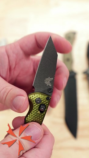 In stock now: the Benchmade Full Immunity is a high-octane utility cutter equipped with a 2.5-inch Wharncliffe blade made from CPM-M4 steel and a sturdy, snappy AXIS lock. The textured aluminum scales have been given a durable anodized finish with a lanyard to match. What do you think? Link in bio → @knifecenter #knife #everydaycarry #knifetok #knifecenter #pocketknife #knifecollection #knifecollector