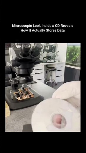 Microscopic Look Inside a CD Reveals How It Actually Stores Data