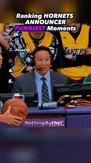 Ranking FUNNIEST Hornets Announcer MOMENTS! 😆🎙️🏀 #shorts #nba