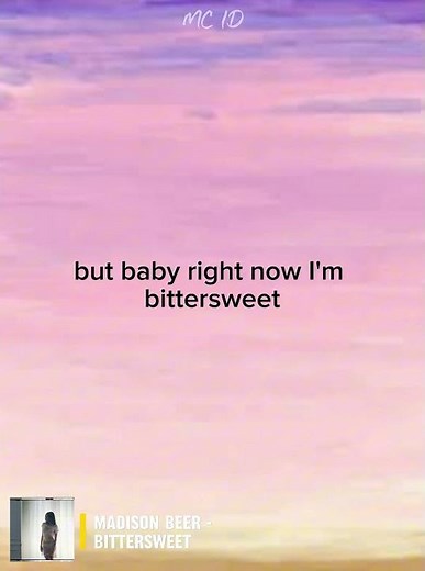 Madison Beer - Bittersweet II Lirik Lagu #lyrics #laguviral