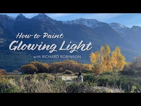 How to paint glowing light